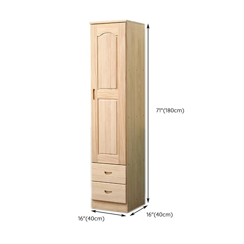 Modern Solid Color Kids Closet Wooden High Gloss Coat Locker