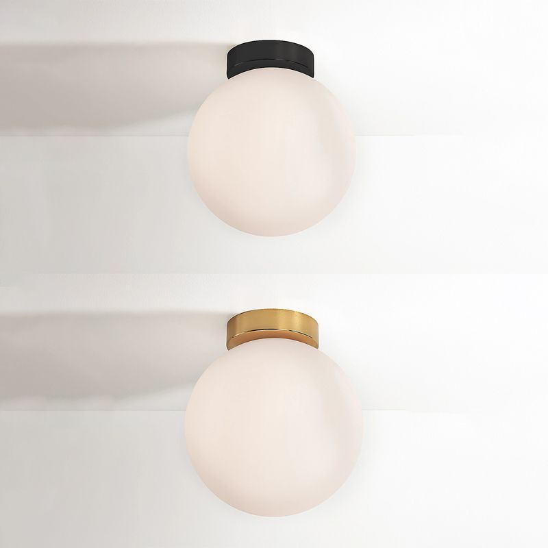 Household Wall Sconce Lighting Minimalist Glass Ball Shade Wall Lighting Fixture