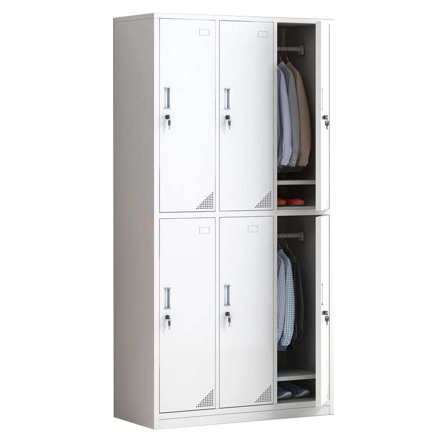 Modern & Contemporary Cabinet for Bathroom Grey Metal Storage Cabinet