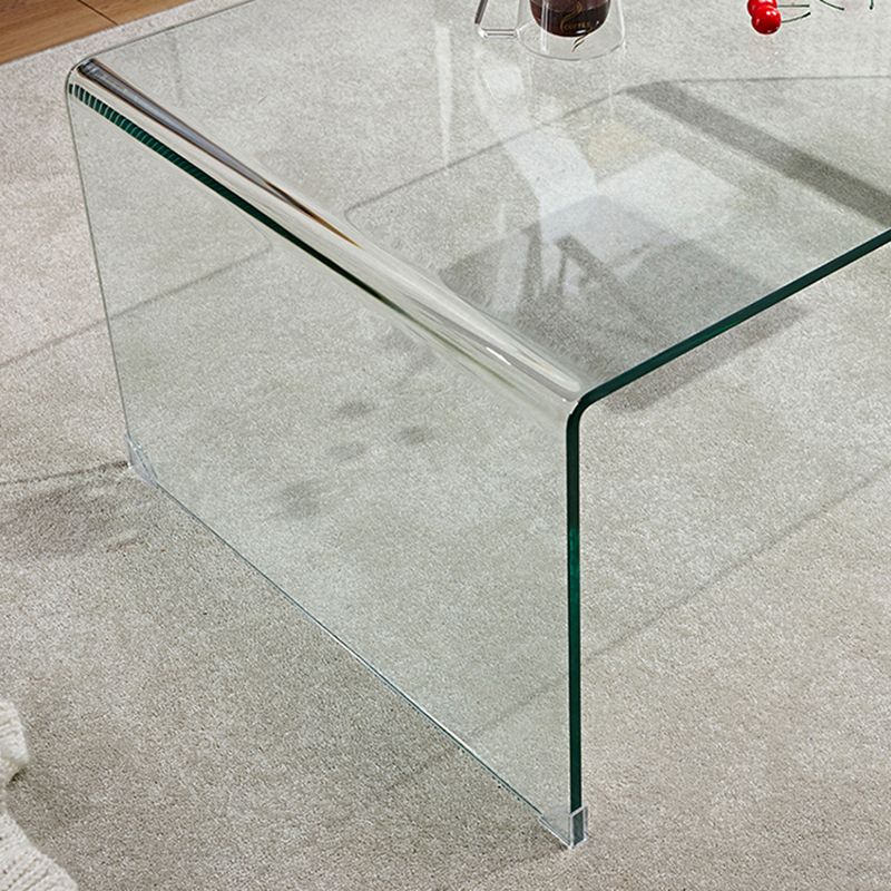 Black/Clear Nightstand End Table, Glass Modernism Nightstand Table