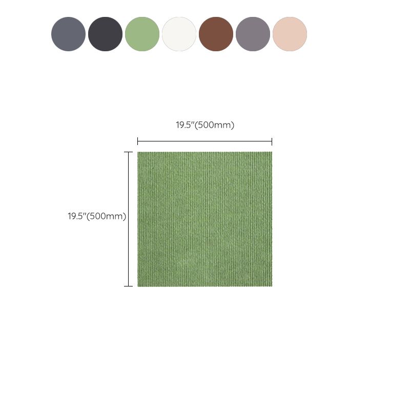 Modern Carpet Tiles Color Block Stain Resistant Carpet Tiles