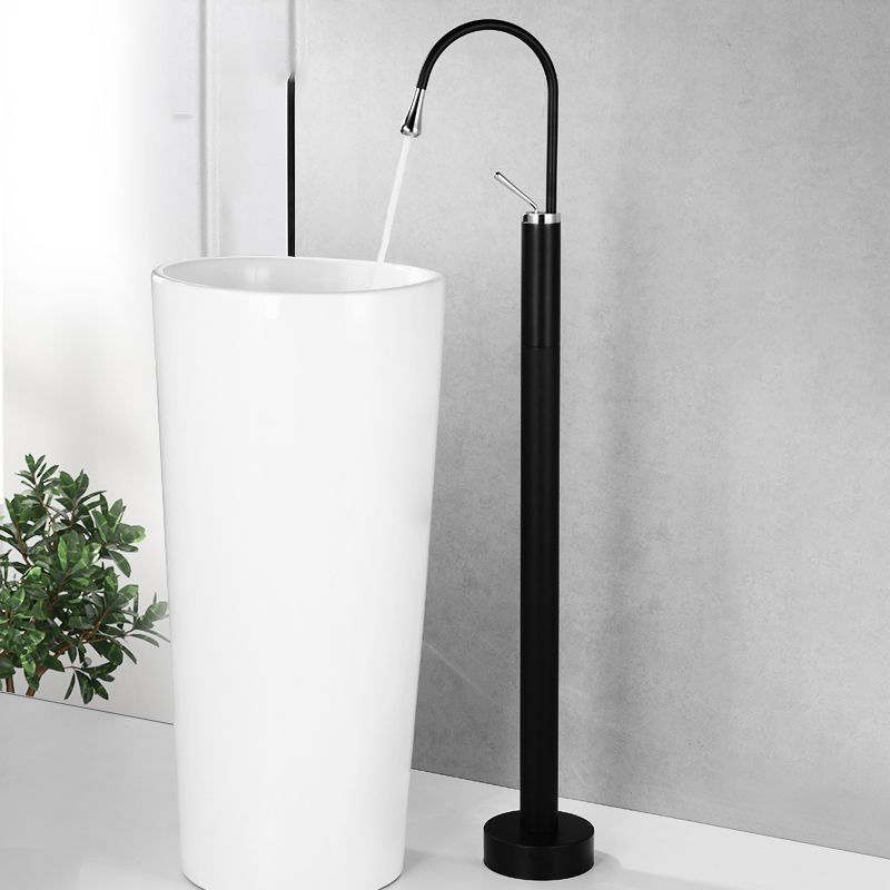 Modern Bathroom Faucet Pure Color Freestanding Bathroom Faucet