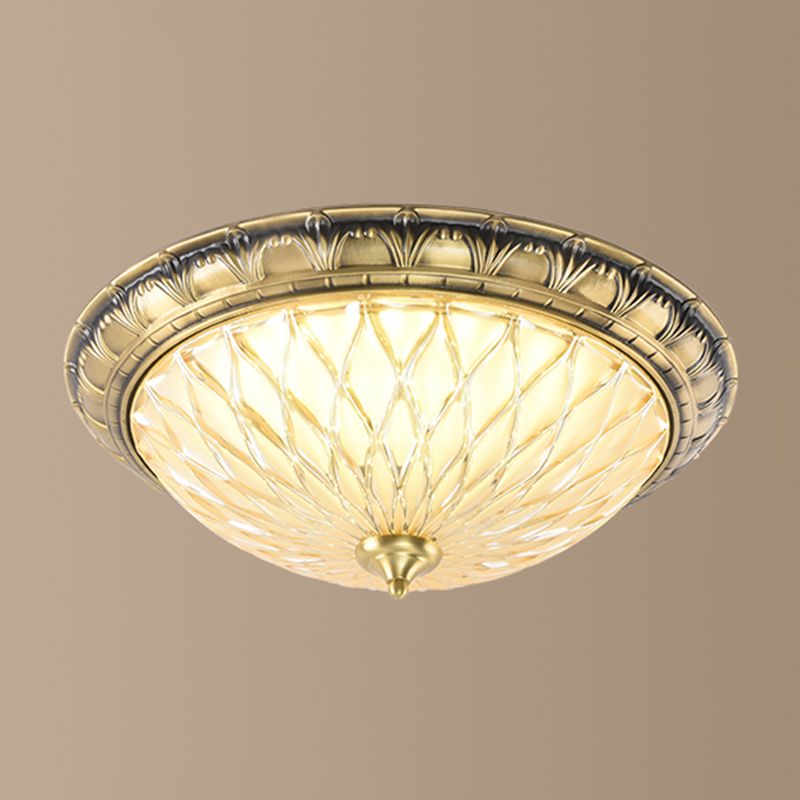 American Colonial Style Crystal Ceiling Light 1 Lights LED Ceiling Mount Light