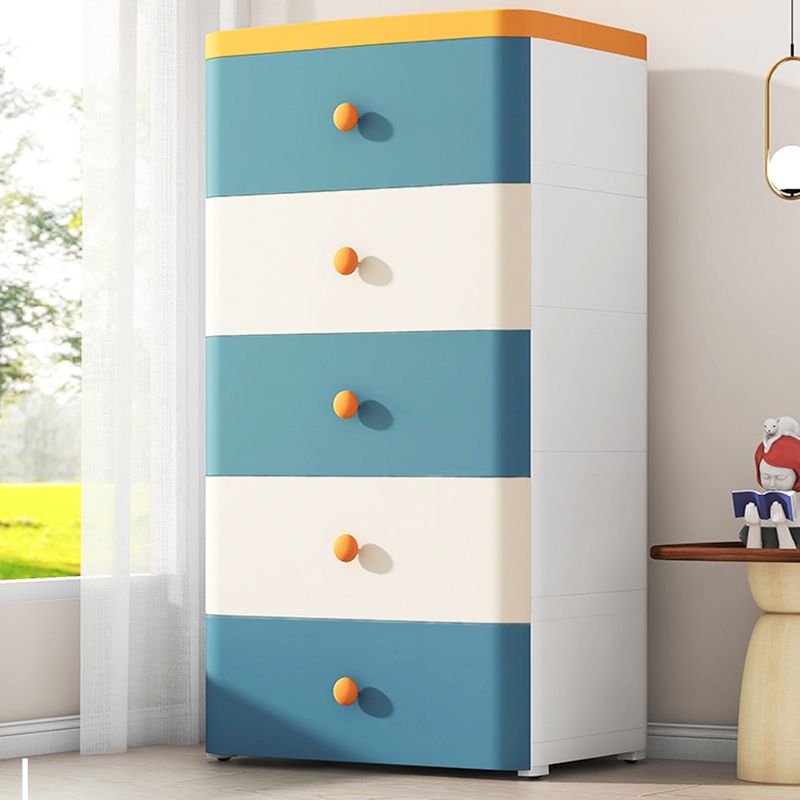 5 Drawers Kids Dresser Set Vertical Scandinavian Nursery Dresser