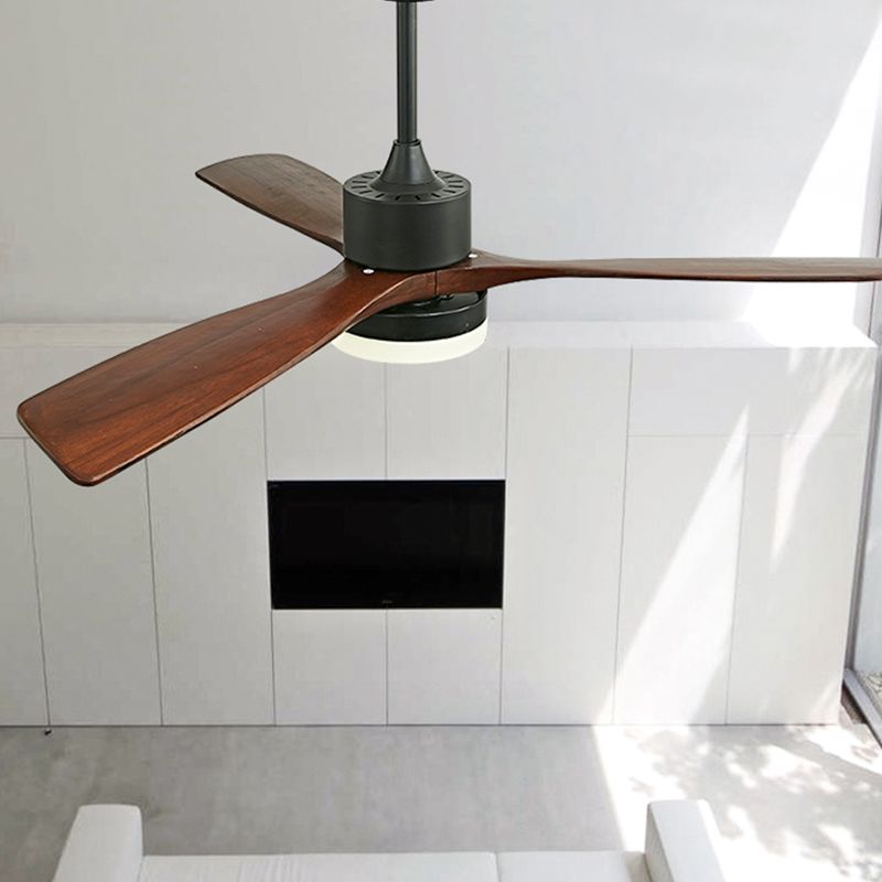 Modern Simple Ceiling Fan Lamp Round Shape LED Ceiling Fan Light for Bedroom