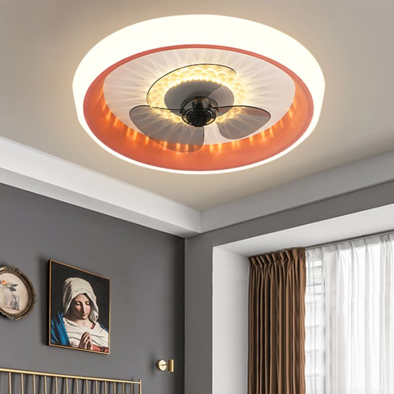 Circolo acrilico Vecchia con soffitto Light Set Aibture Macaron LED Flush Monte Lighting per camera da letto