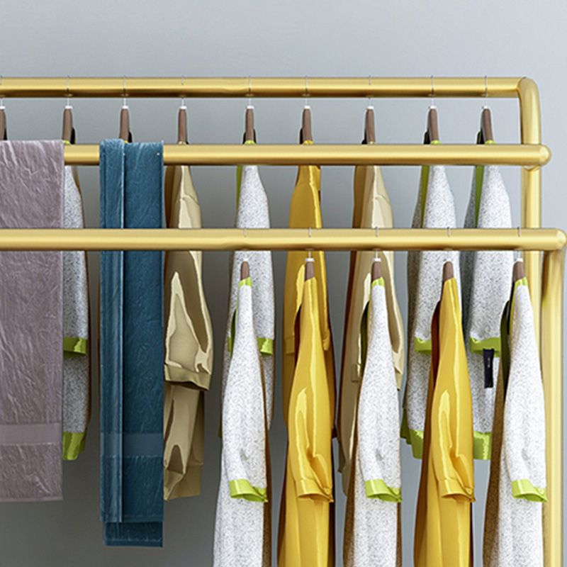 Modern Style Coat Rack Free Standing Solid Color Coat Hanger with Shelves