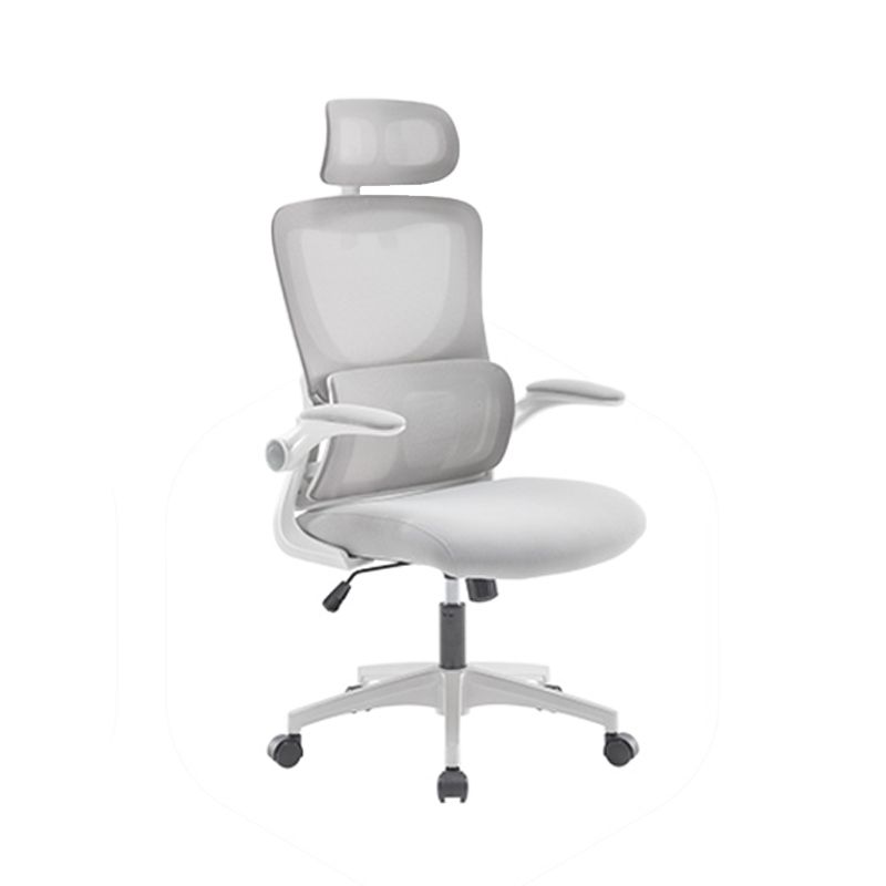 Adjustable Arm Desk Chair Contemporary Office Chair with Wheels