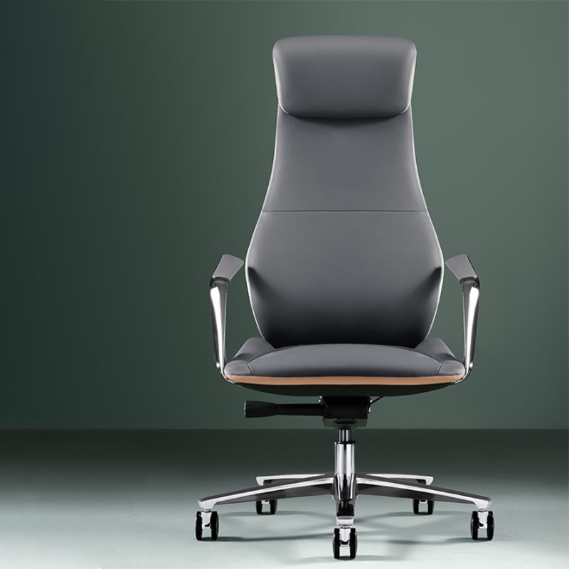 Modern Padded Arms Executive Chair Height-adjustable Managers Chair for Office