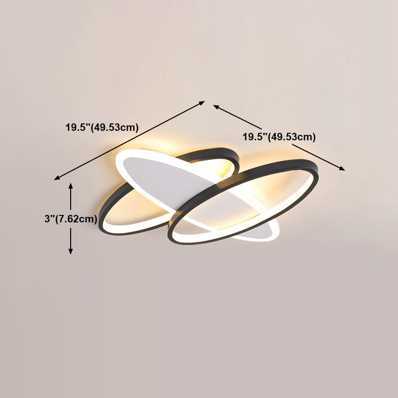 Metal Geometrical Ceiling Mounted Light Modern LED Ceiling Light Fixture for Living Room