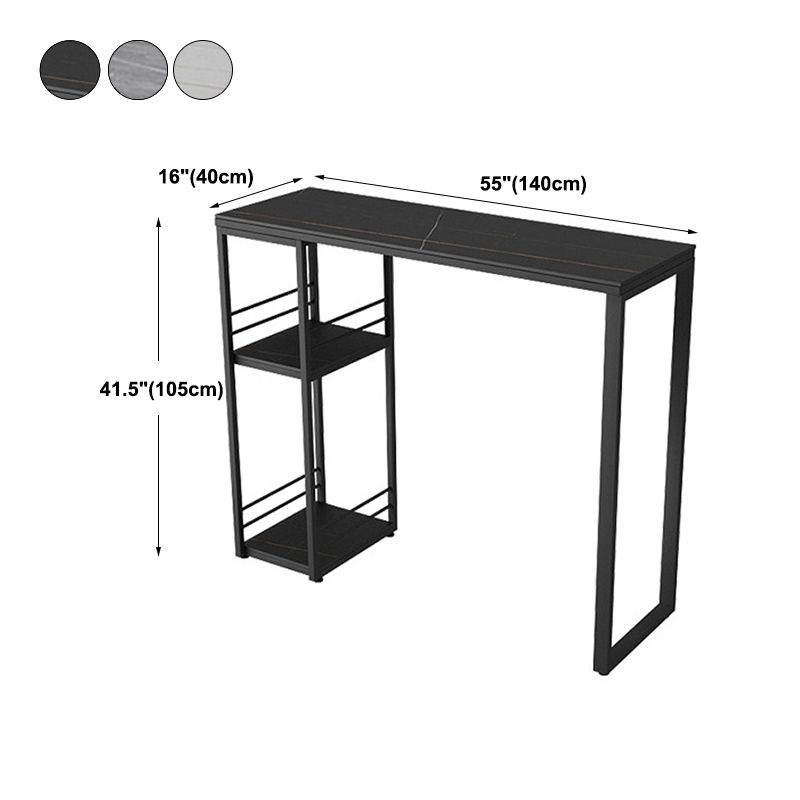 Modern Style Rectangle Sintered Stone Table Bar Counter Table for Home