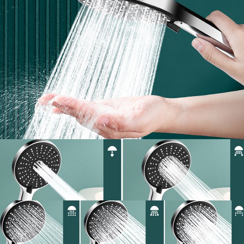 Contemporary Shower Head 5 Setting Adjustable Spray Pattern Handheld Shower Head