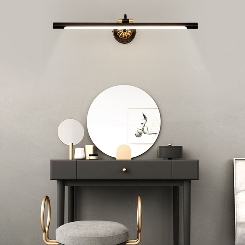 Moderne stijl lineaire ijdelheid wandlampen metaal 1 lichte ijdelheid muur sconce