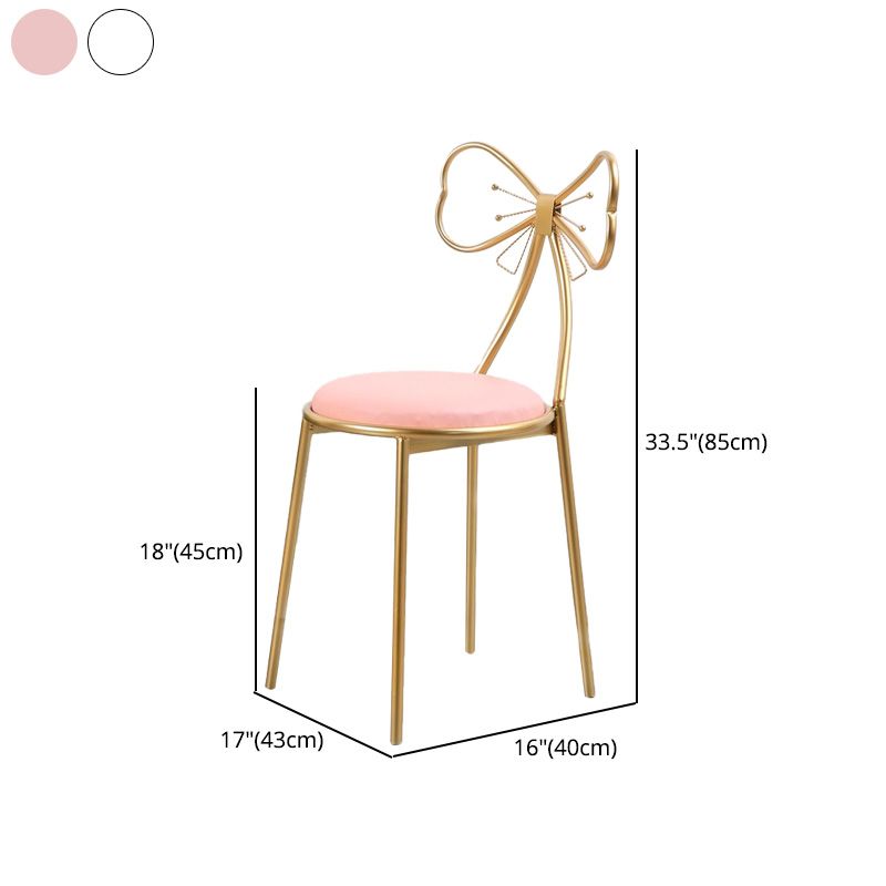 Glam Style Dining Room Chair Upholstered Dining Chair for Home