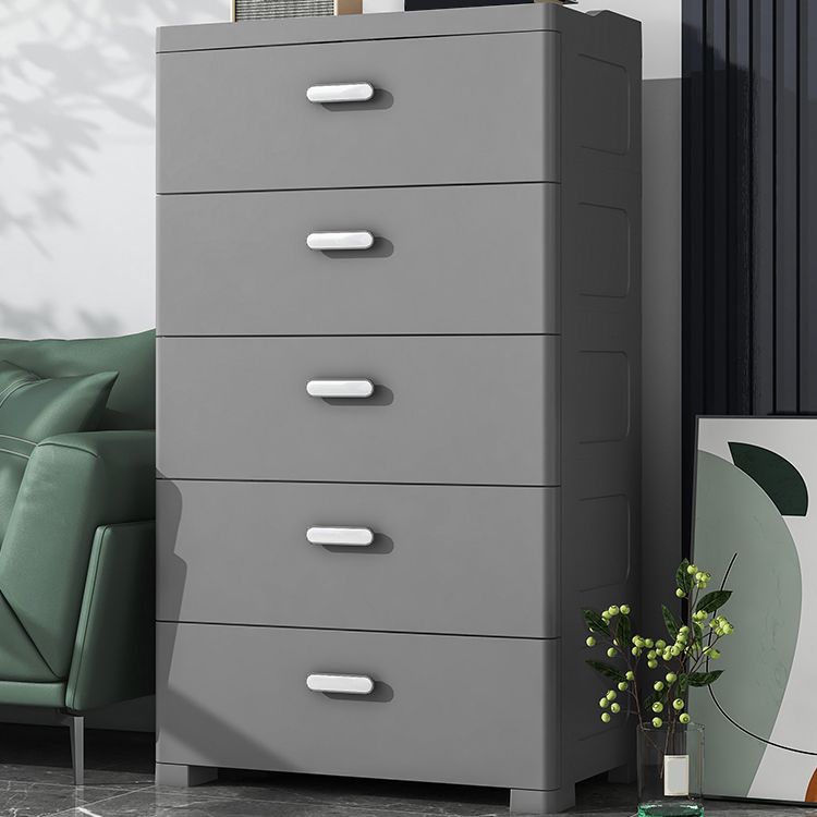 Contemporary Vertical Kids Nightstand 5 Drawers Dresser for Kids for Home