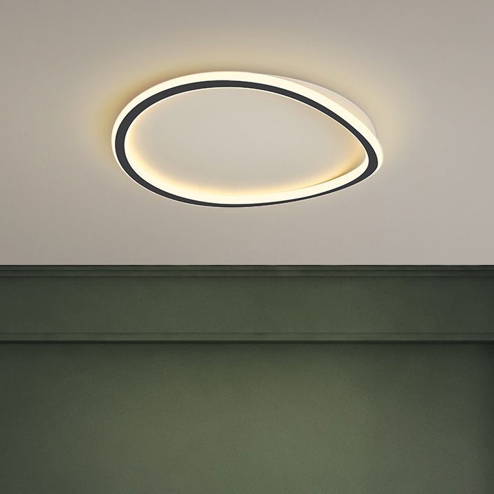 Minimalist Ceiling Light Black & White Household Lamp for Living Room Dining Room