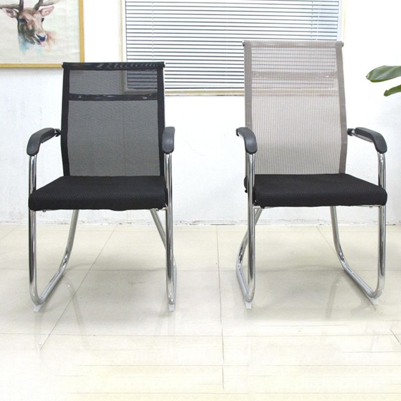 Modern Black Metal Desk Chair with Mid Back and Hight Back Home Office Chair