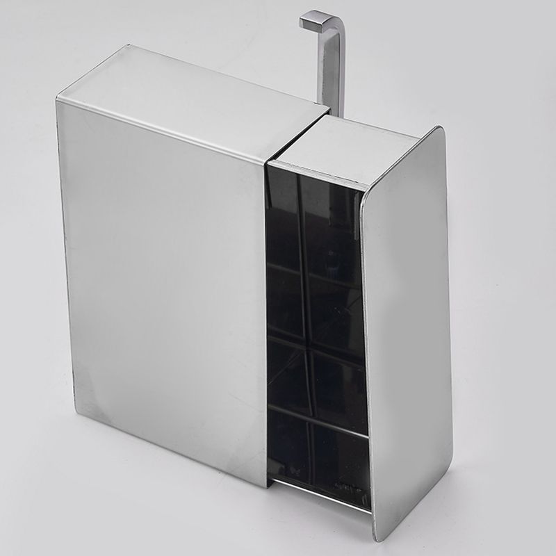 2 Piece Stainless Steel Classic Bathroom Accessory Set Black & Chrome Paper Holder