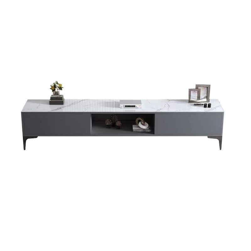 Faux Wood TV Media Stand Contemporary TV Console for Living Room