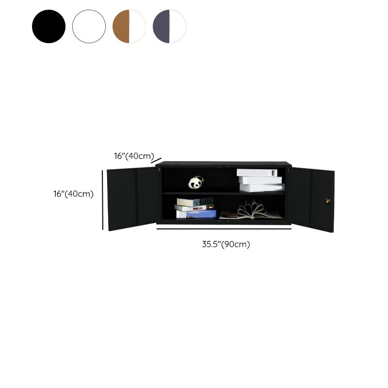 Contemporary File Cabinet Steel Frame Key Lock Fireproof Lateral File Cabinet