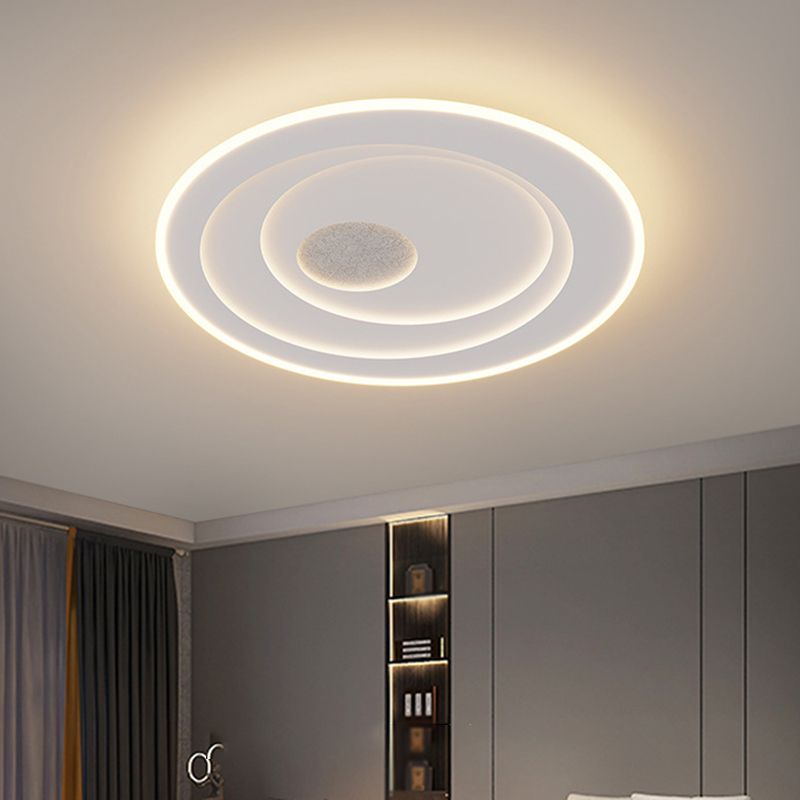 Contemporary Flush Mount Lighting LED White Ceiling Light for Home