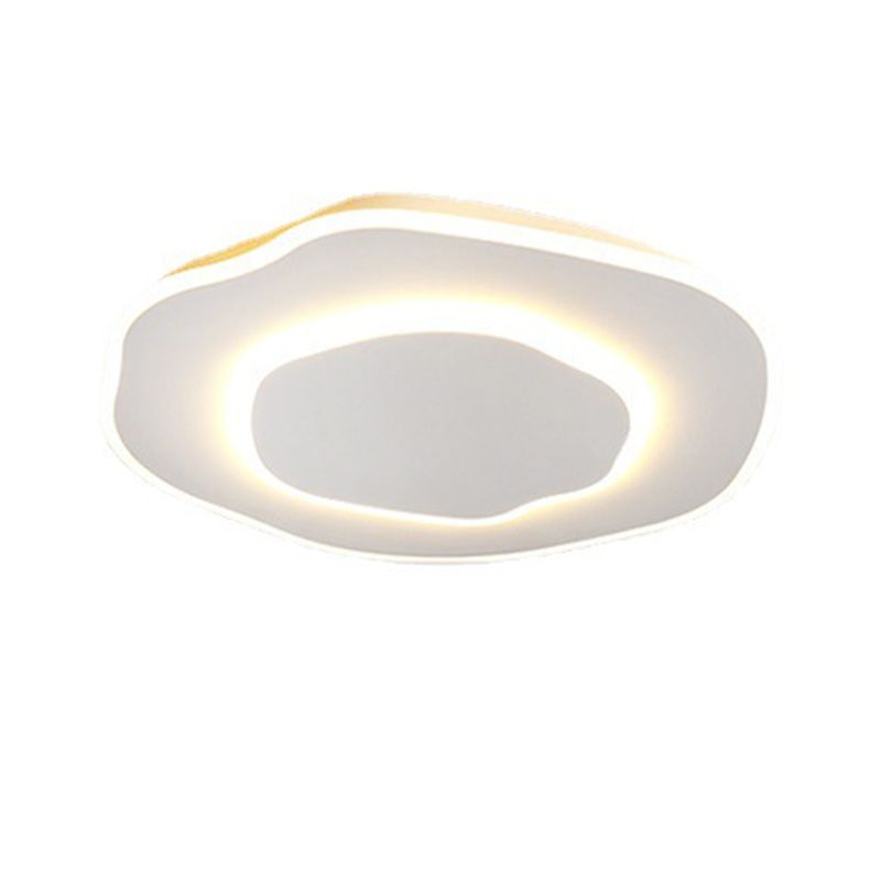 2 - Light Cloud Shape LED Flush Mount in Matte White Iron Modern Ceiling Flush