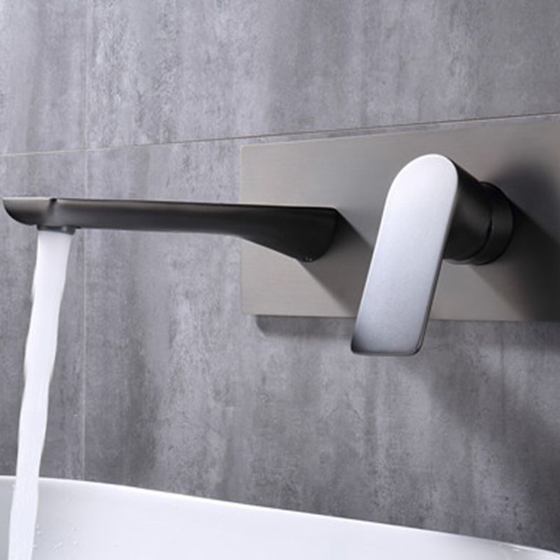 Contemporary Style Faucets Wall Mounted Faucets with Lever Handles