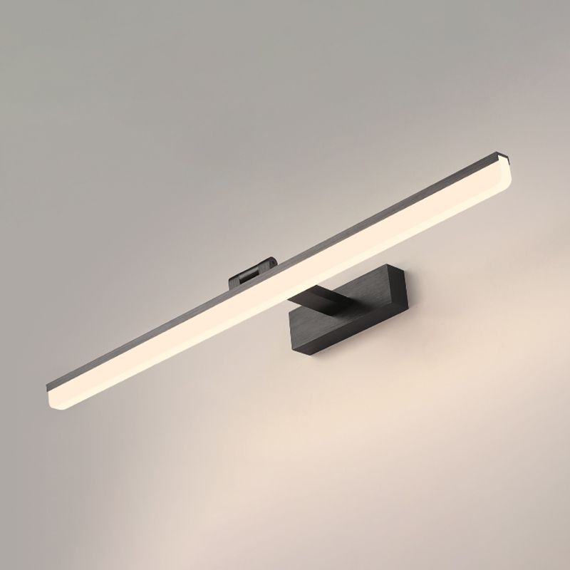 Lámpara de pared de lámpara de montaje lineal moderna de pared de 1 luces de aluminio para el baño