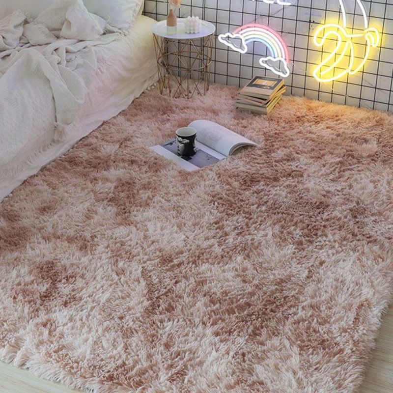 Trendy Contemporary Tie-dyed Rug Comfort Simplicity Shag Indoor Rug Polyester Non-Slip Backing Carpet for Home Decor