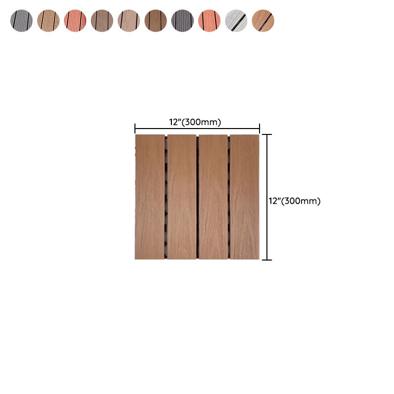 Modern Style Wood Flooring Anti-corrosion Square Outdoor Wood Flooring