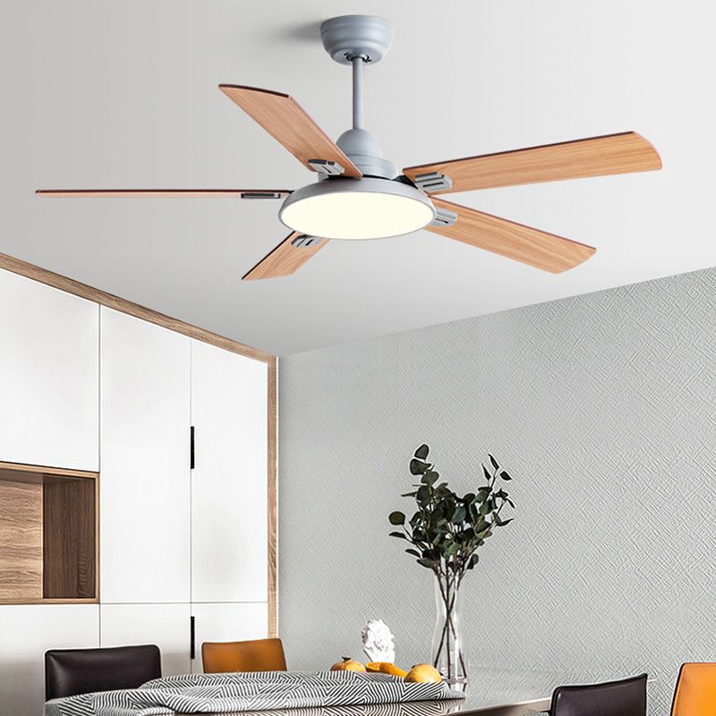 Contemporary Ceiling Fan Light Fixture Simplicity LED Ceiling Flush Mount for Bedroom