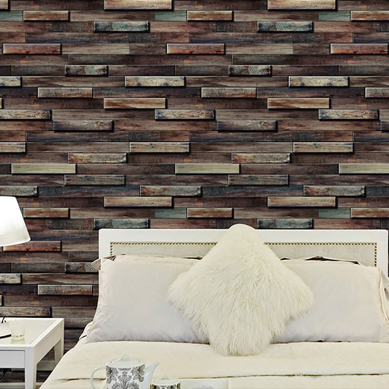 57.1-sq ft Brick-and-Mortar Wallpaper Dark Color Non-Woven Fabric Wall Decor, Moisture Resistant