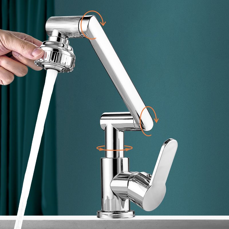 Single Handle Faucets Contemporary Style Vessel Sink Faucets for Bathroom