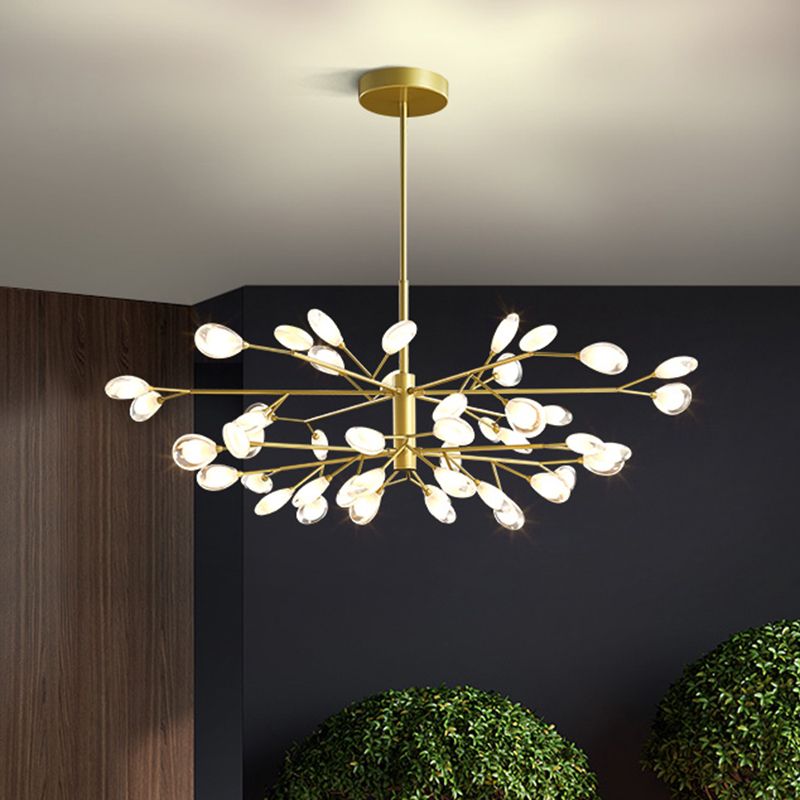 Sputnik Firefly Salon LED Plafond Lighting acrylique Postmodern Chandelier Lightture