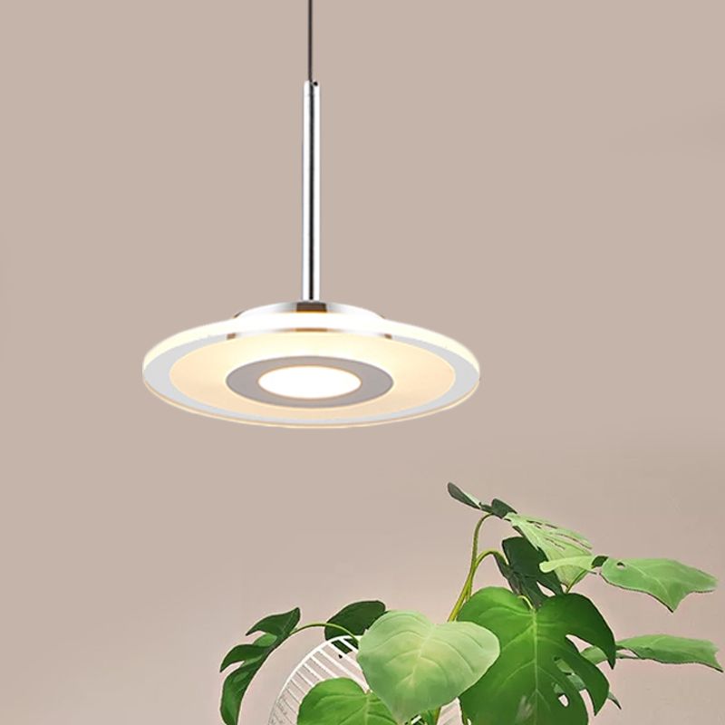 Pendre d'île acrylique ultrathin simple LED LED BLANC PRENDANT LEMILTURE DU CHAUD / BLANC / NATUREL