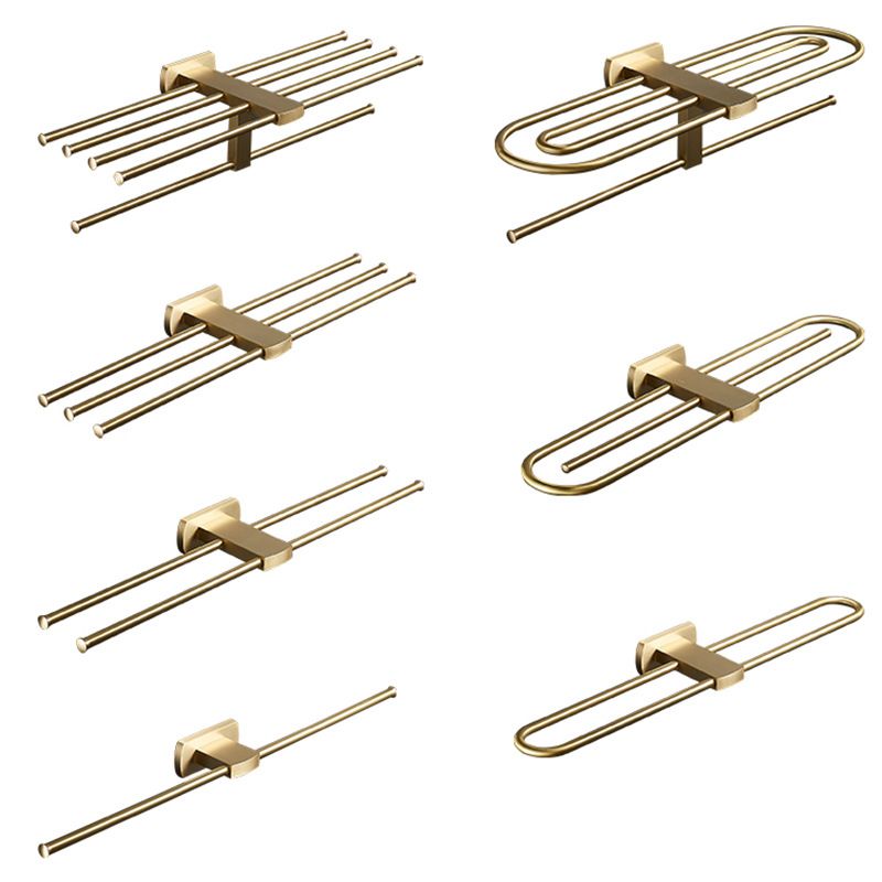 Traditional Golden Bath Hardware Set Brass Bathroom Accessory Kit