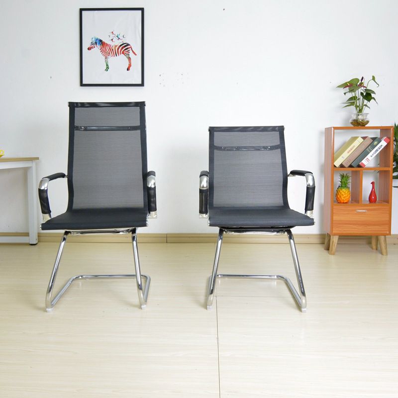 Modern Arms Included Office Chair No Distressing Chrome Frame Chair