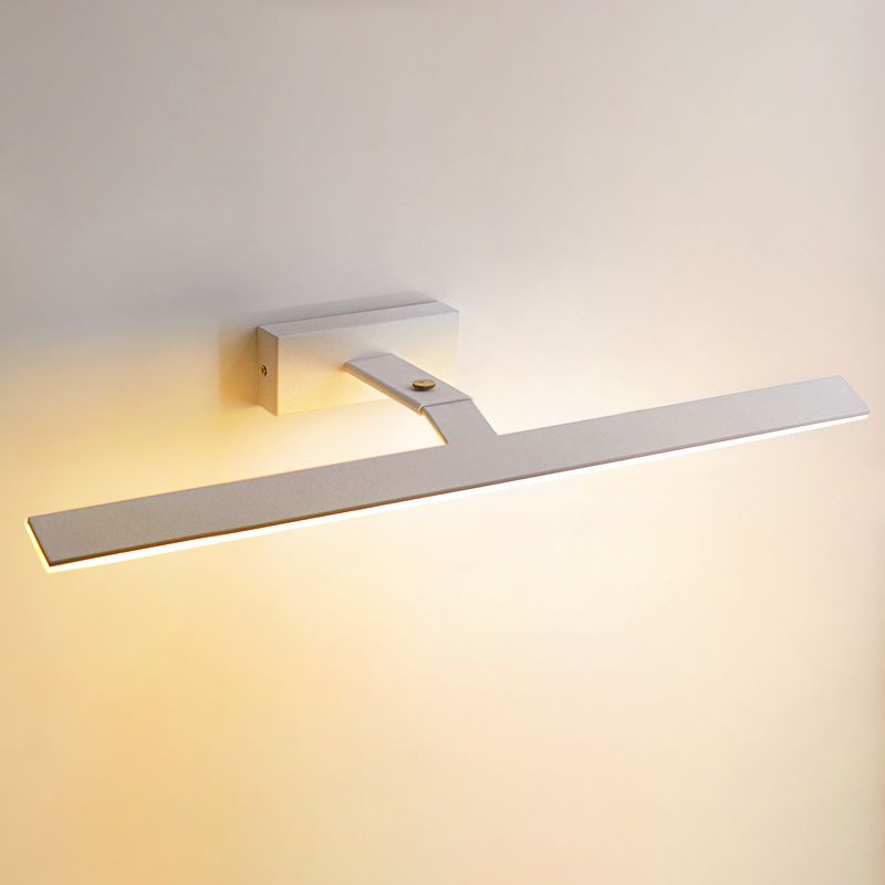 Modern Minimalist LED Wall Lamp Aluminium Linear Adjustable Wall Light with Acrylic Shade