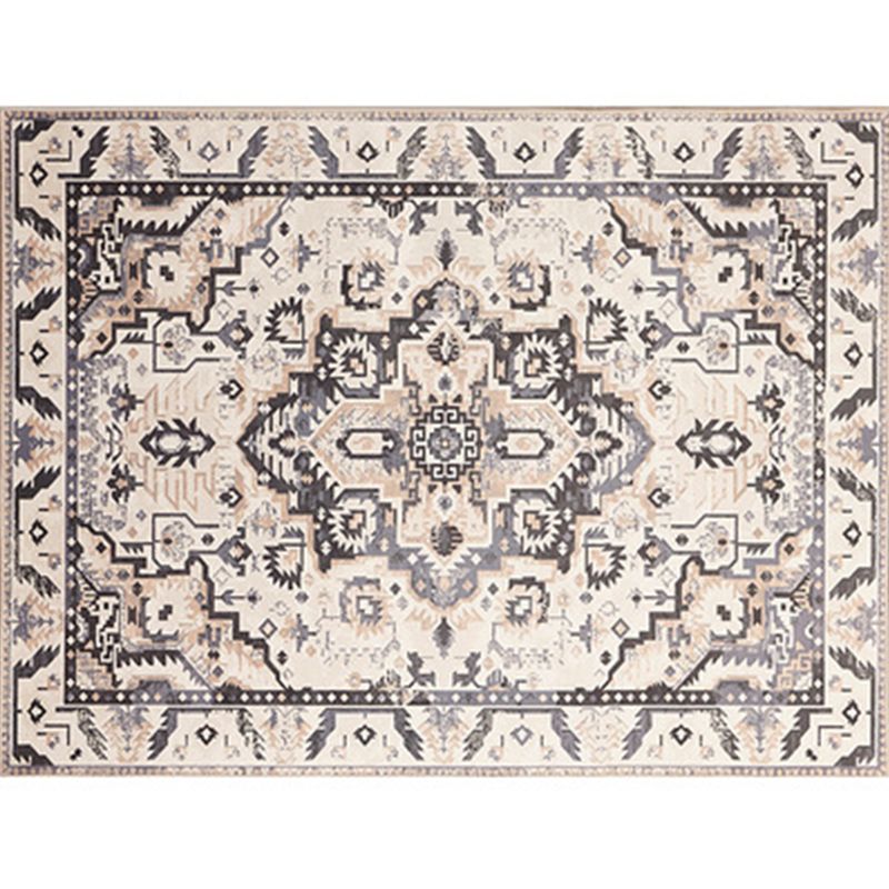 Casual Shabby Chic Rug Multicolored Geometric Print Carpet Anti-Slip Backing Stain-Resistant Rug for Room