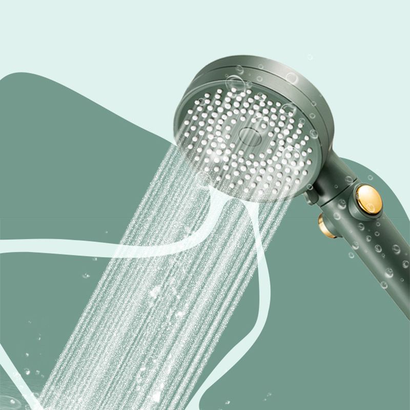 Contemporary Round Shower Head Combo Handheld Shower Head 9.8 Inch H Spray Head