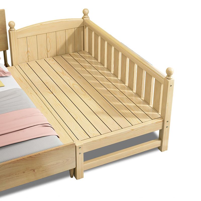 Modern Nursery Crib Solid Wood Nursery Crib Bed with Guardrail