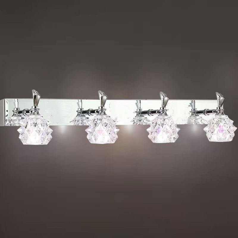 Modern Minimalist Style Bubble Vanity Lighting Fixtures Vanity Lights with Crystal Shade