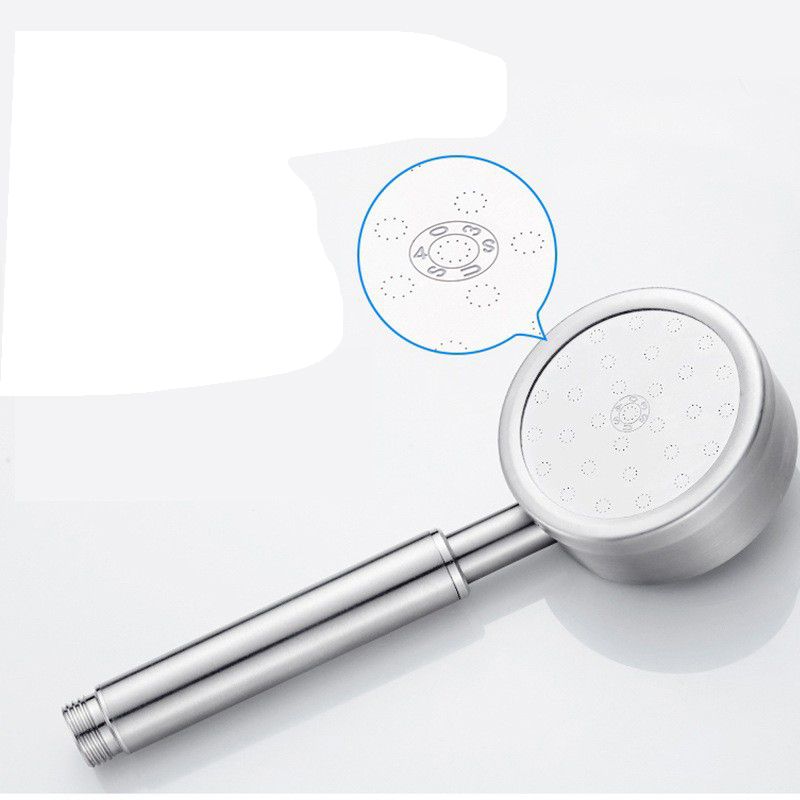 Modern Shower Head Stainless Steel Round Metal Handheld Shower Head