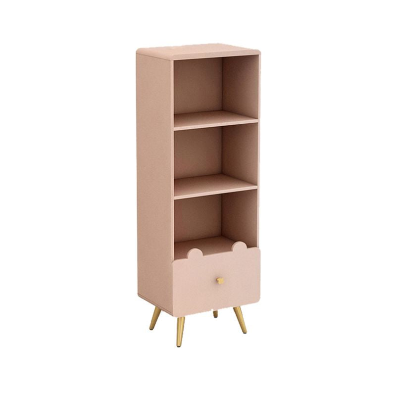 Glam Closed Back Book Shelf Engineered Wood Bookcase with Drawer