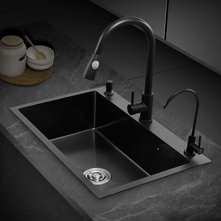 Modern Style Kitchen Sink Overflow Hole Design Stainless Steel Kitchen Sink