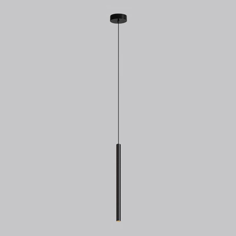 Metal Minimalist Hanging Lights Modern Style Line Shade Pendant Mount Fixture