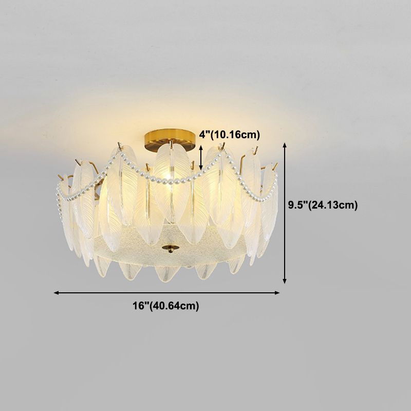 Modern Ceiling Light Minimalist Flush Mount Light Fixture for Bedroom