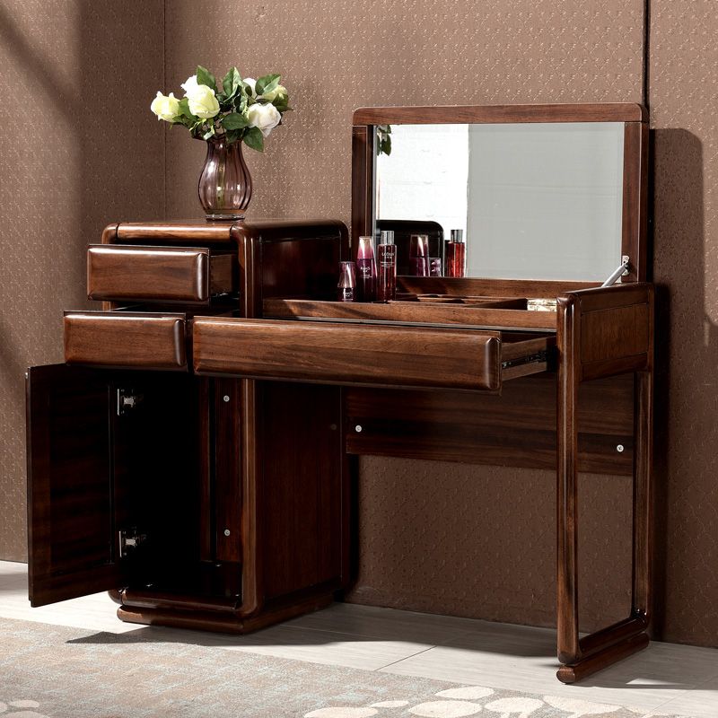 Traditions With 3 Drawers Bedroom Mirror Solid Wood Vanity Dressing Table