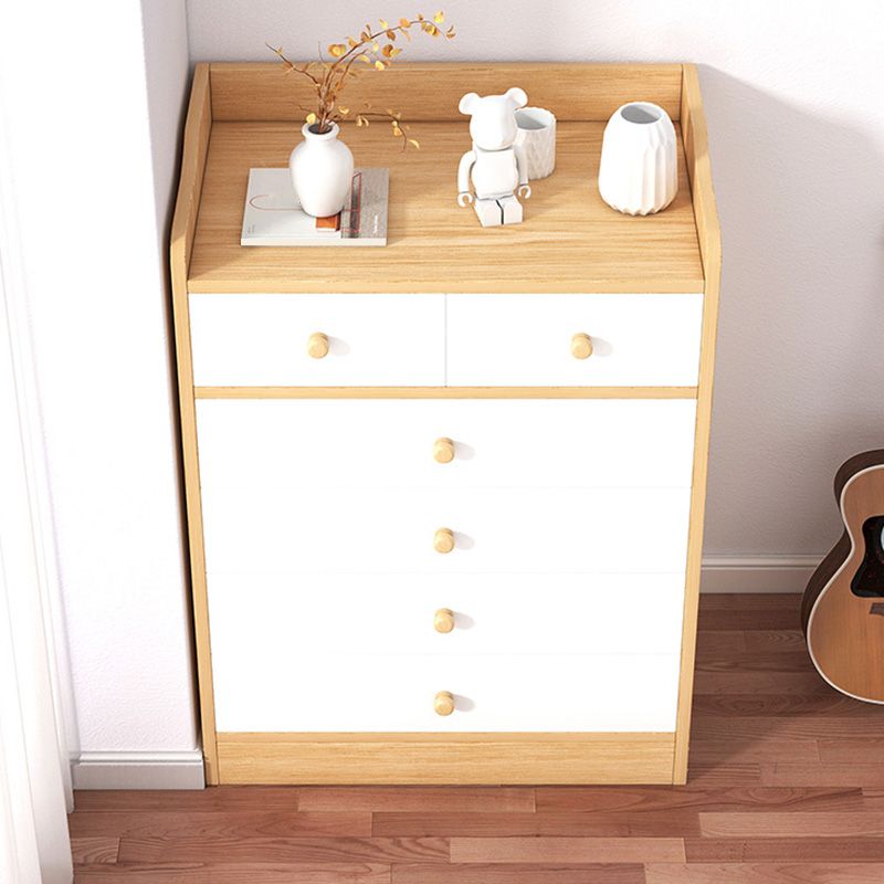 Modern Wooden Accent Chest with Drawers Scratch Resistant Chest