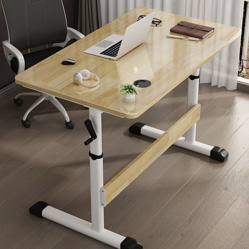 Modern Folding Dormitory Writing Desk 23.6" H Office Desk with T-Shape Base